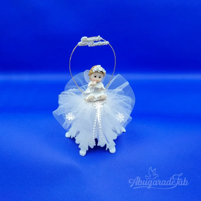 Cúpula chica con angelito para bautizo
