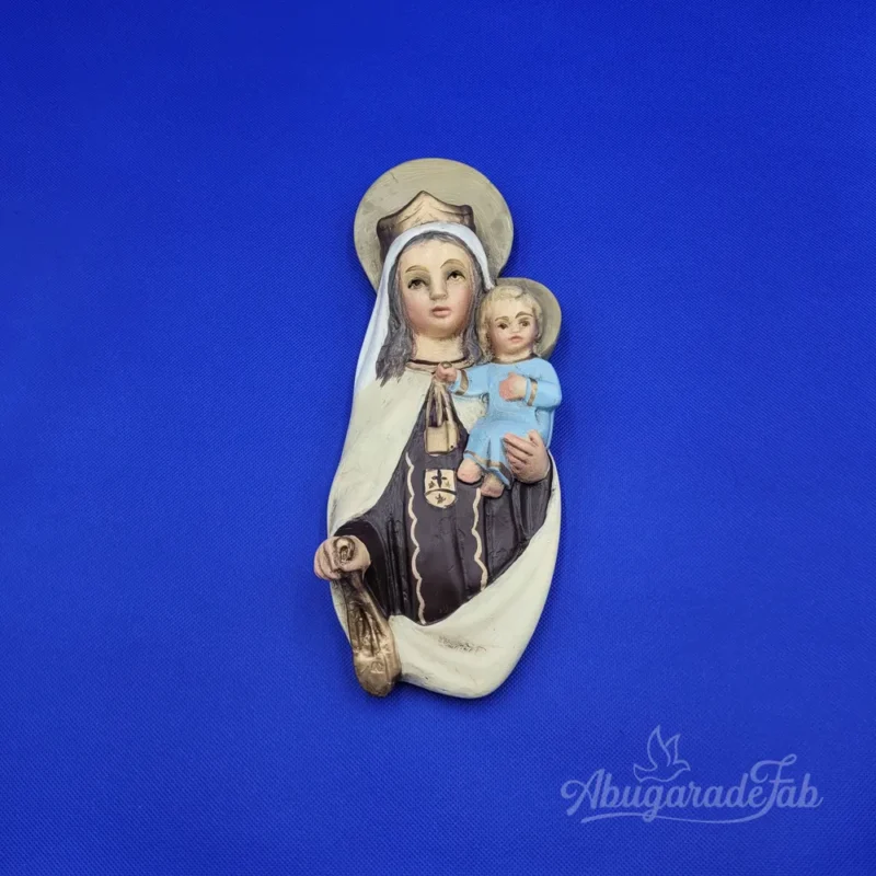 Figura de yeso Virgen María