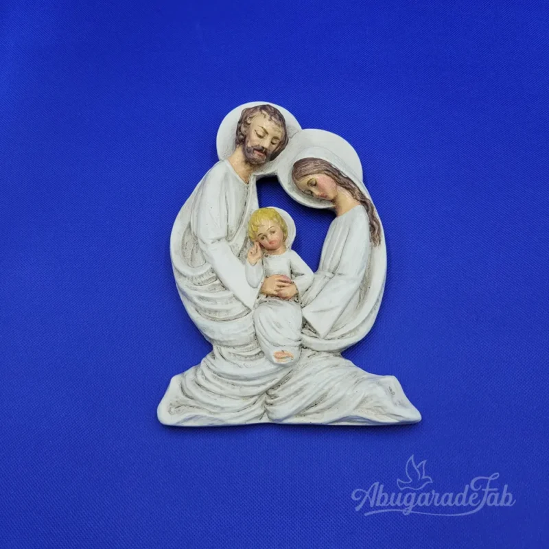 Figura de yeso de Sagrada Familia