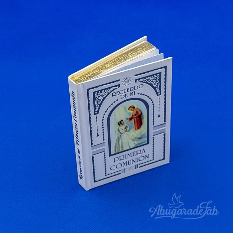 Libro comunión con canto dorado niña