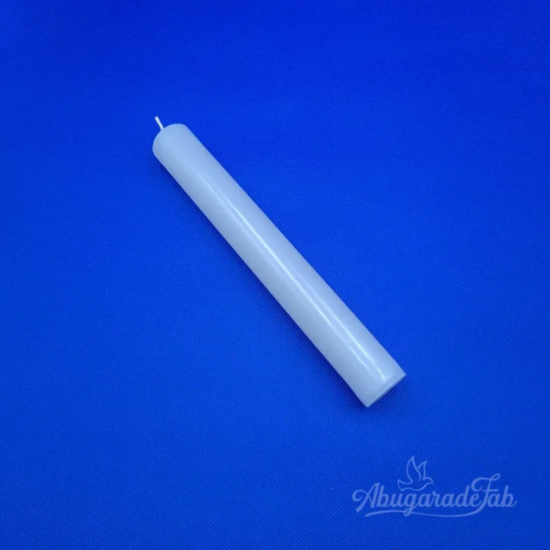 Vela tubo blanca