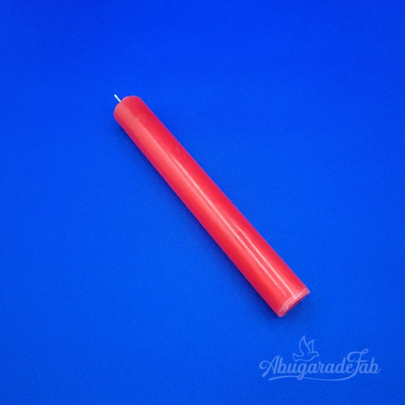 Vela tubo roja